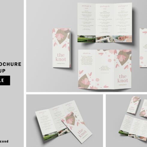 Trifold Brochure Mockup cover image.