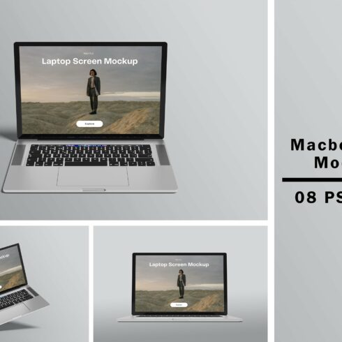 Macbook Pro Mockups cover image.