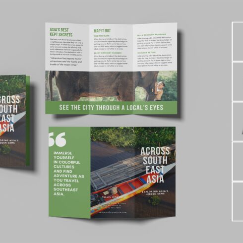 A4 Trifold Brochure Mockup cover image.