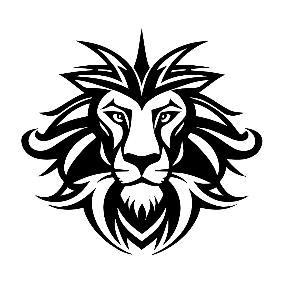 Lion Logo Illustrator preview image.