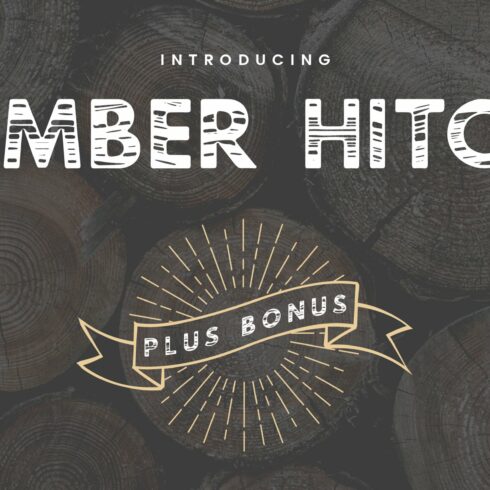 Timber Hitch Font + Nature Designs cover image.
