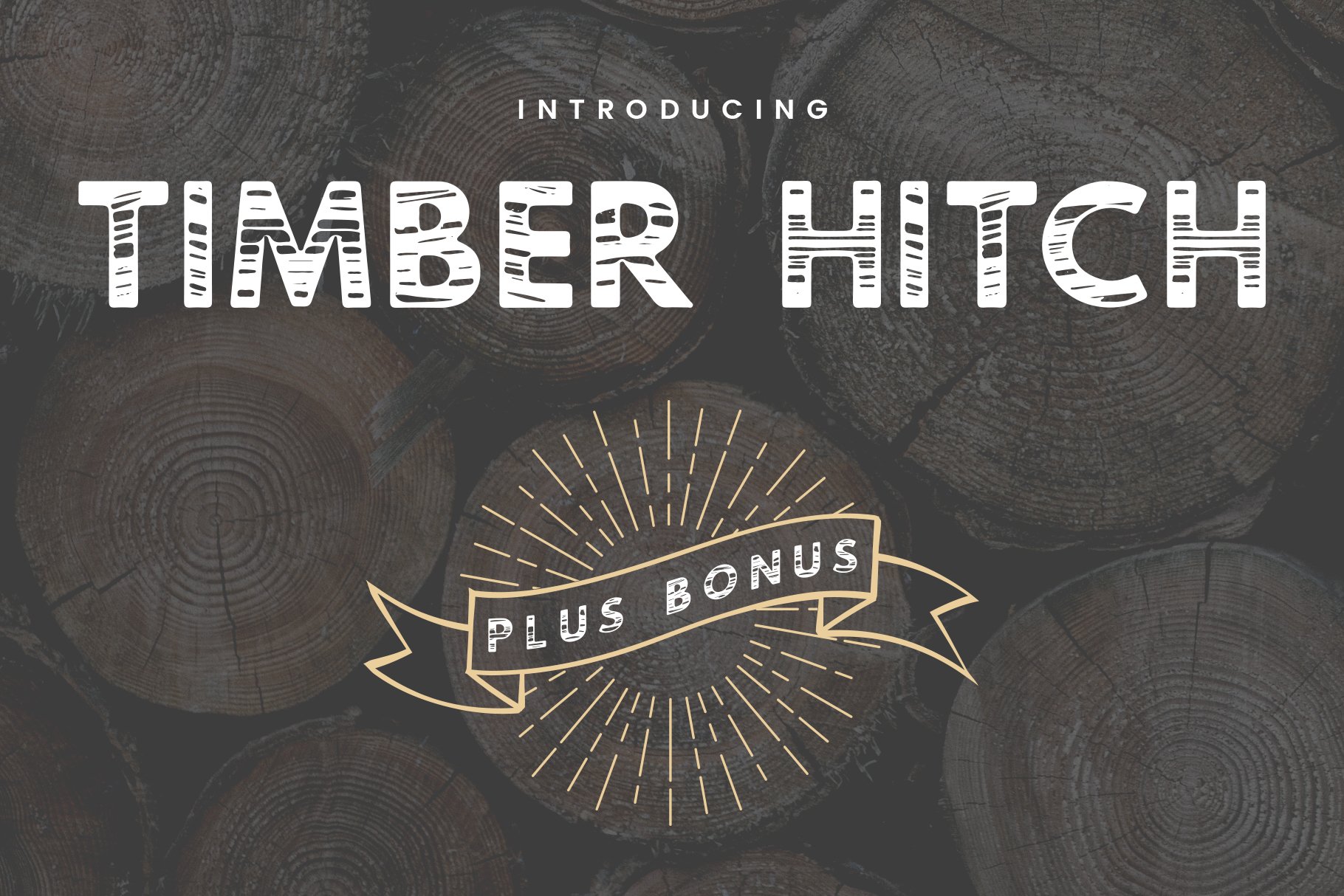 Timber Hitch Font + Nature Designs cover image.