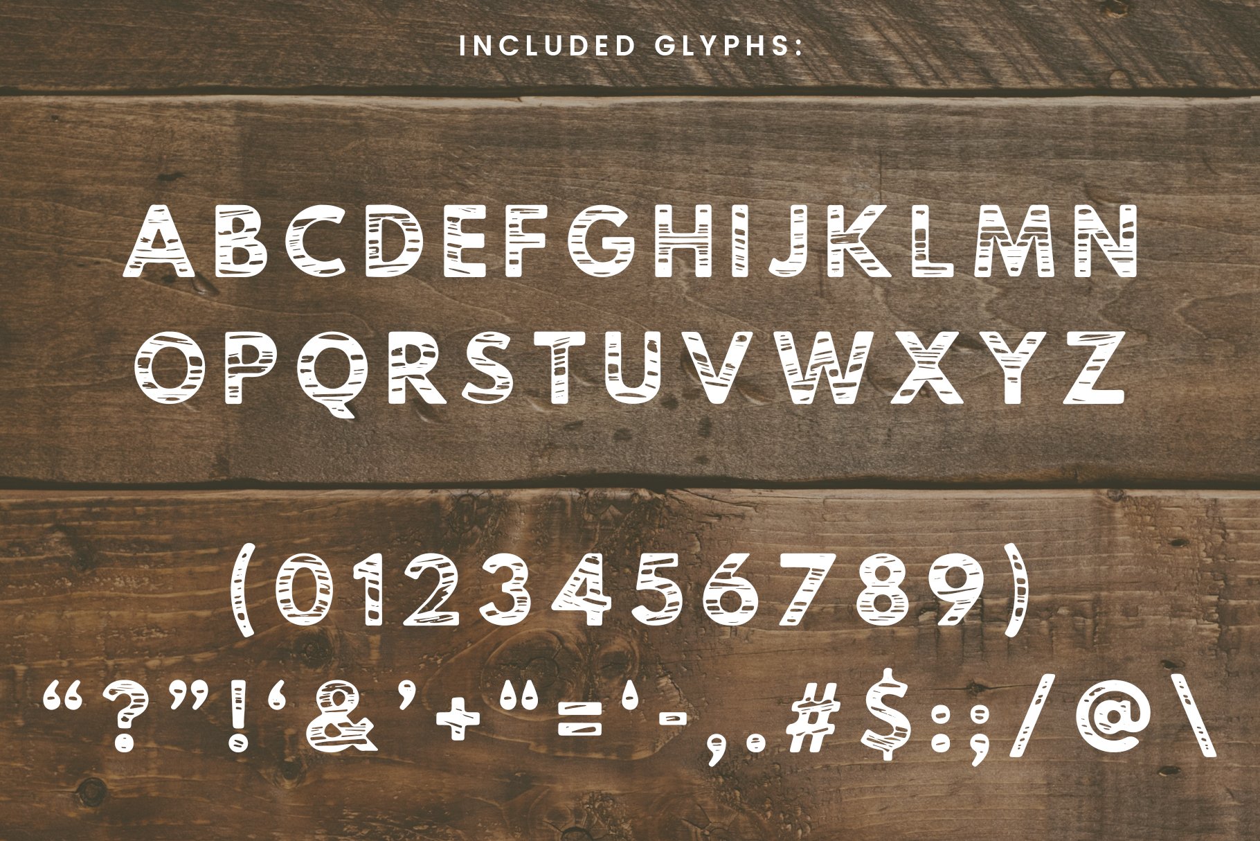 Timber Hitch Font + Nature Designs preview image.