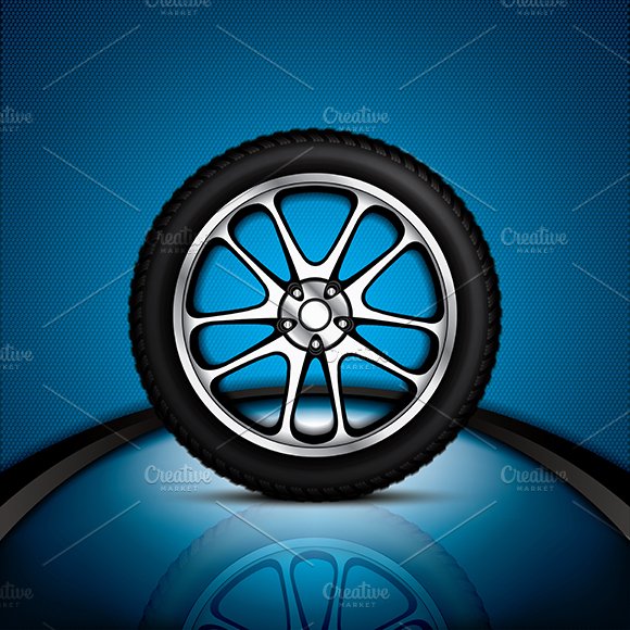 Car wheel cover image.