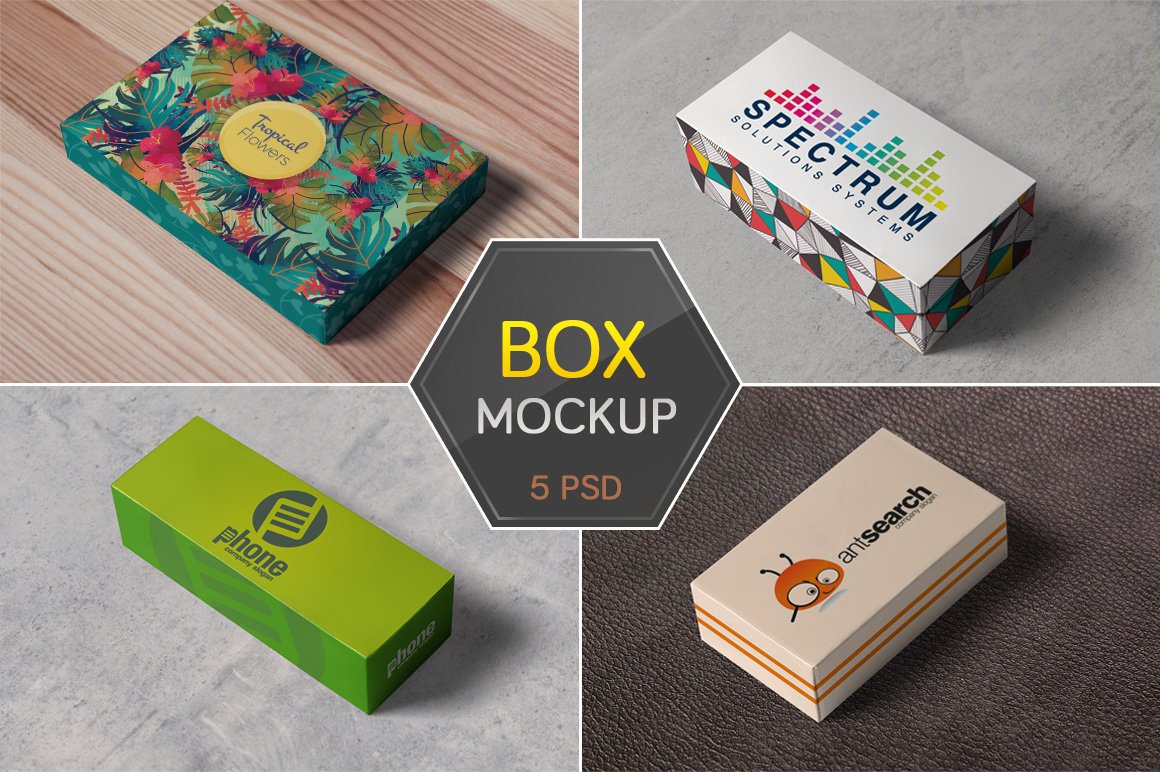 Box / Packaging Mockups cover image.