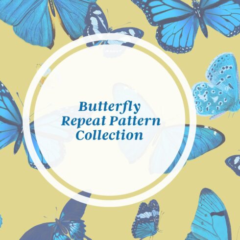 Vintage Butterfly Seamless Patterns cover image.