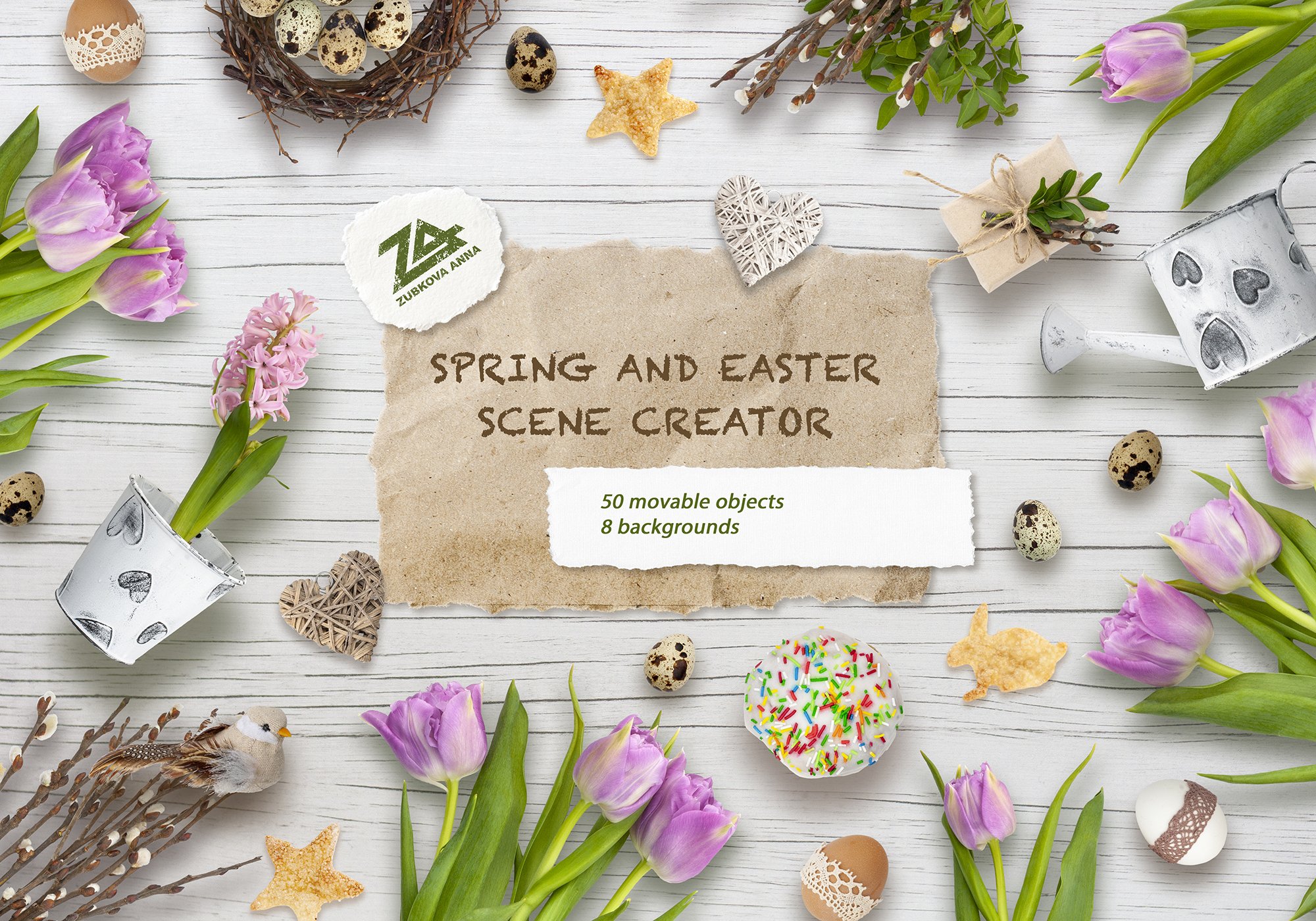 Spring & Easter Scene Creator cover image.