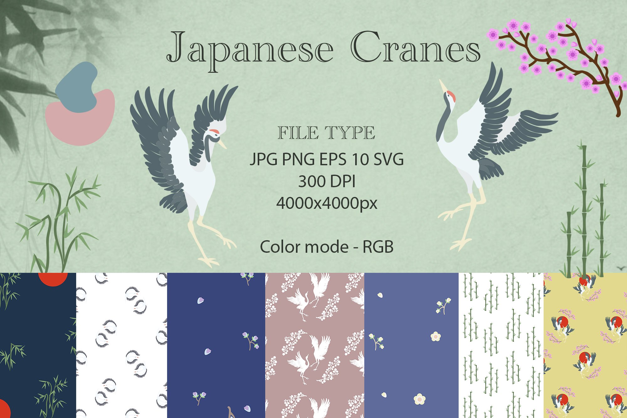Japanese Cranes - Shadoof cover image.