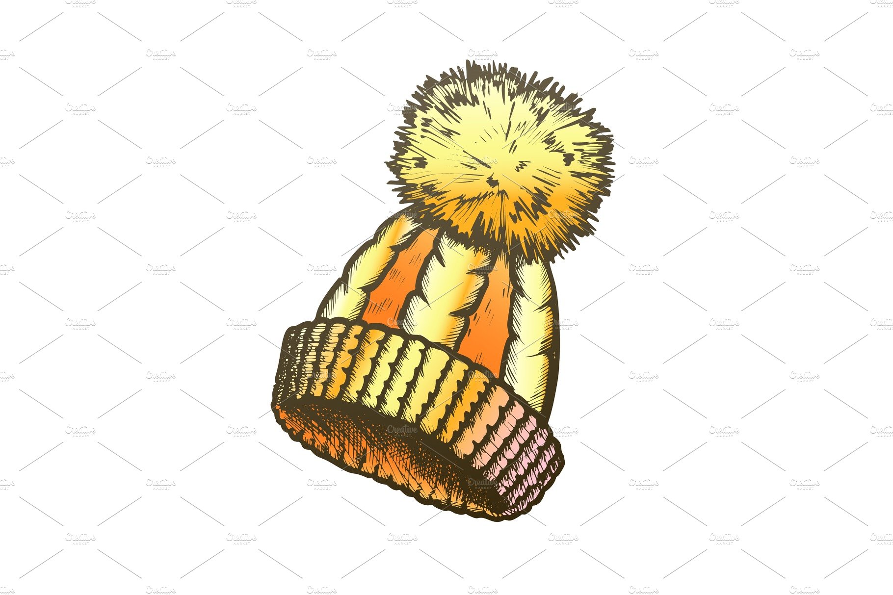 Winter Hat With Woolen Pompon Color cover image.