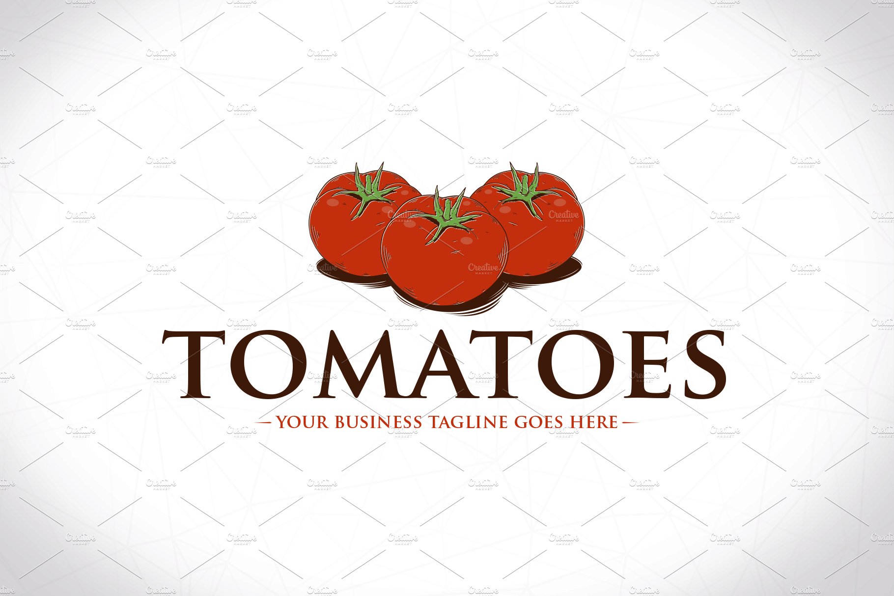 Tomatoes Logo Template cover image.