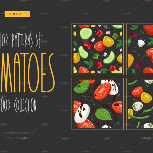 Tomatoes Vector Patterns cover image.