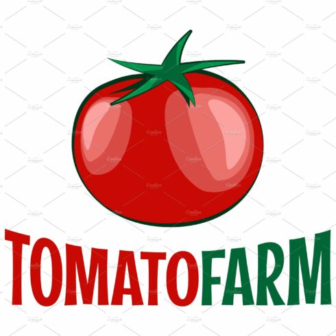 Tomato logo on white background. cover image.
