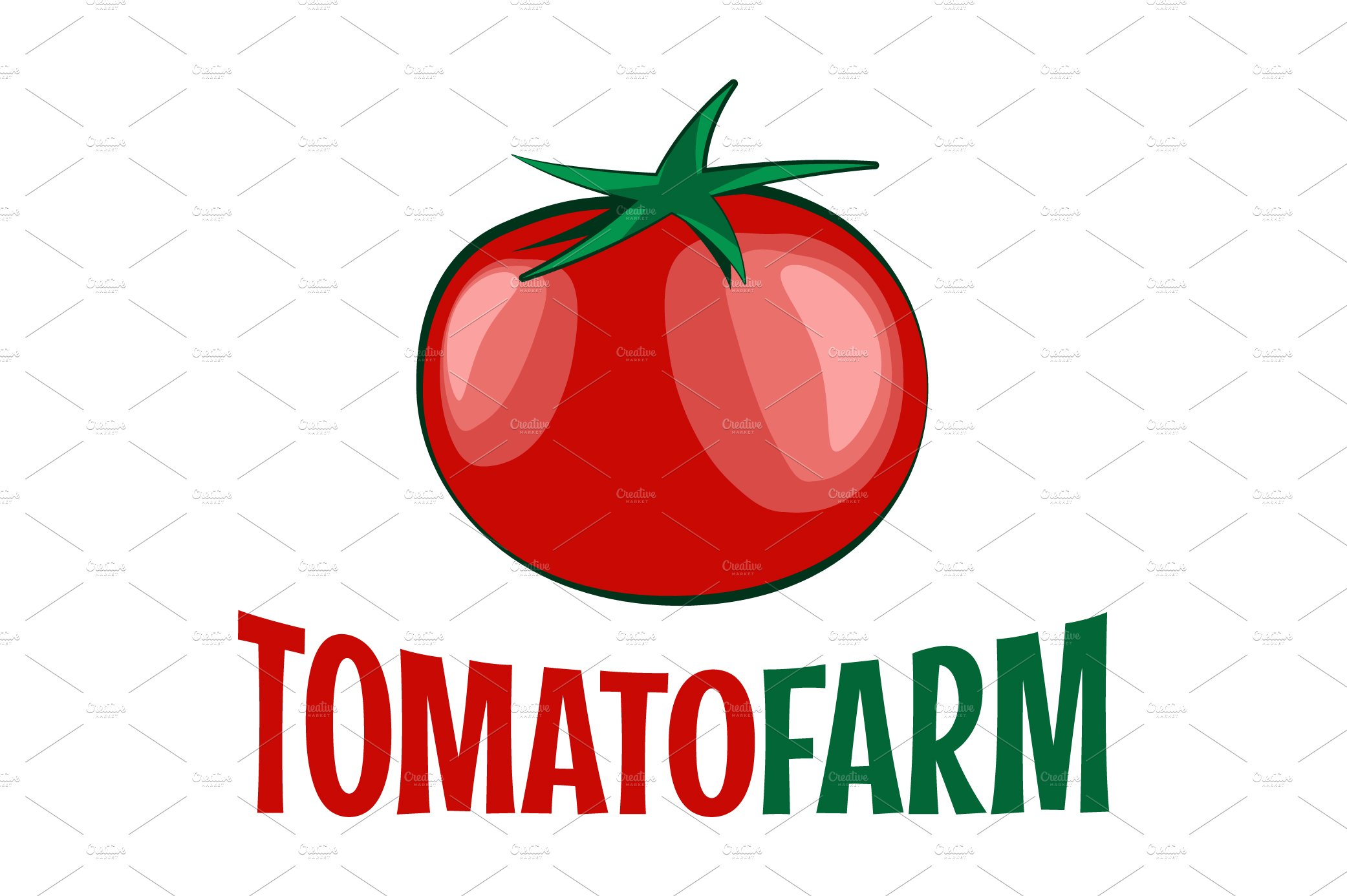 Tomato logo on white background. cover image.