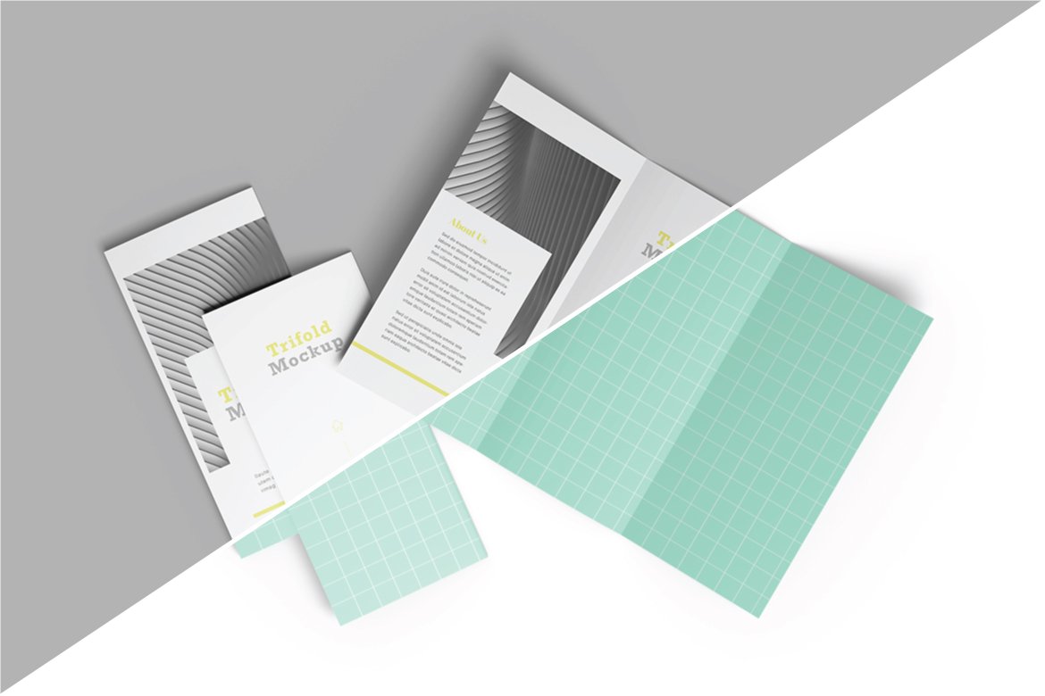 top view trifold mockup 02 451