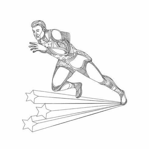 Track and Field Athlete Running Dood cover image.
