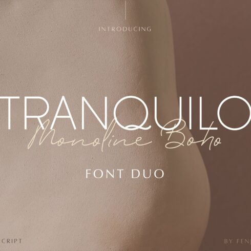 Tranquilo Boho | Font Duo cover image.