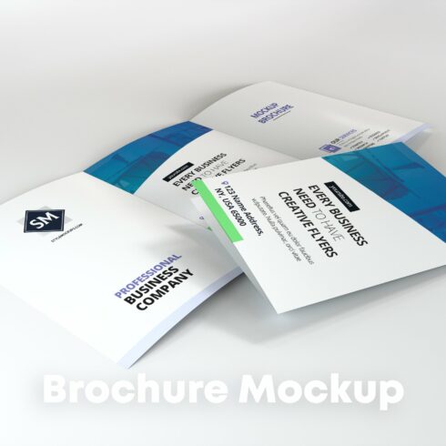 Minimal A4 Tri-Fold Brochure Mockup cover image.