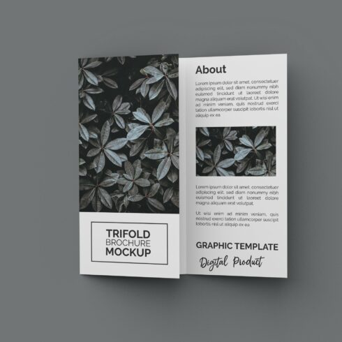 Trifold Brochure Mockup cover image.