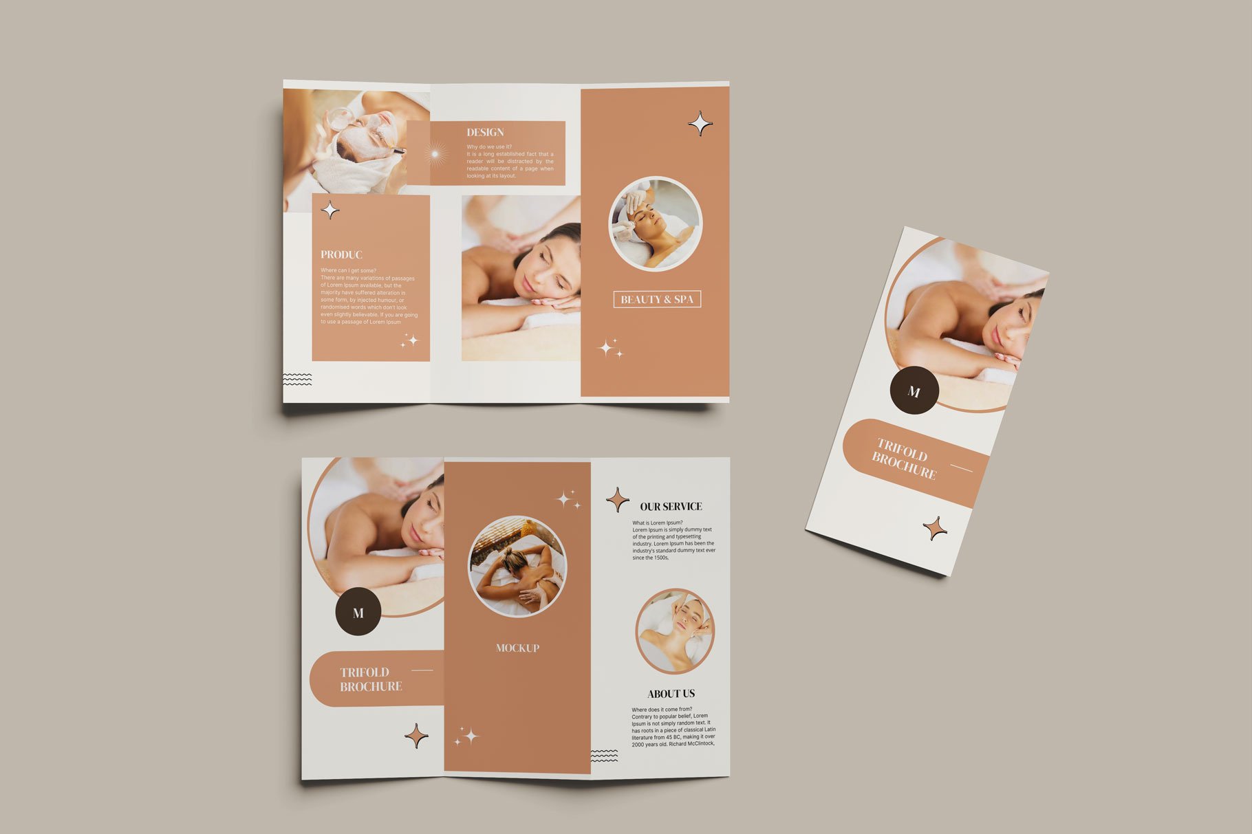 Trifold Brochure Mockups preview image.