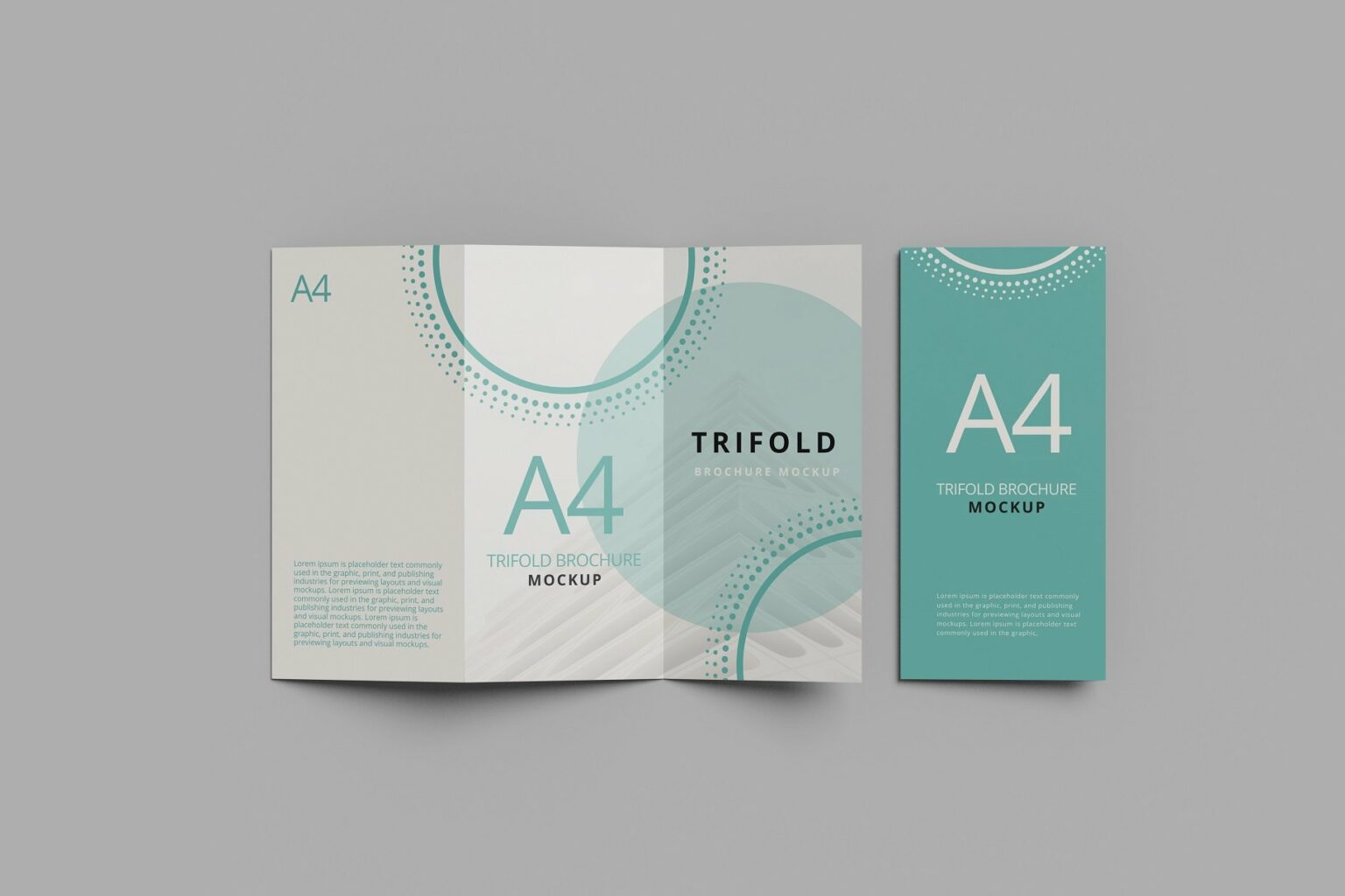 A4 Trifold Brochure Mockup – MasterBundles
