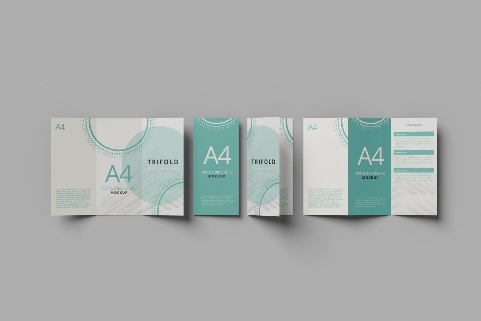 A4 Trifold Brochure Mockup – MasterBundles