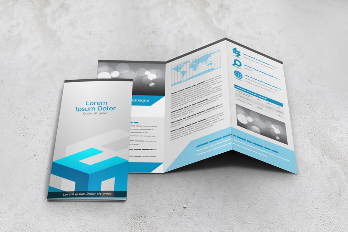 Trifold Brochure Mockups preview image.