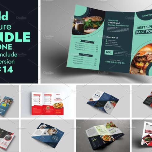 Trifold Brochure Template Bundle cover image.
