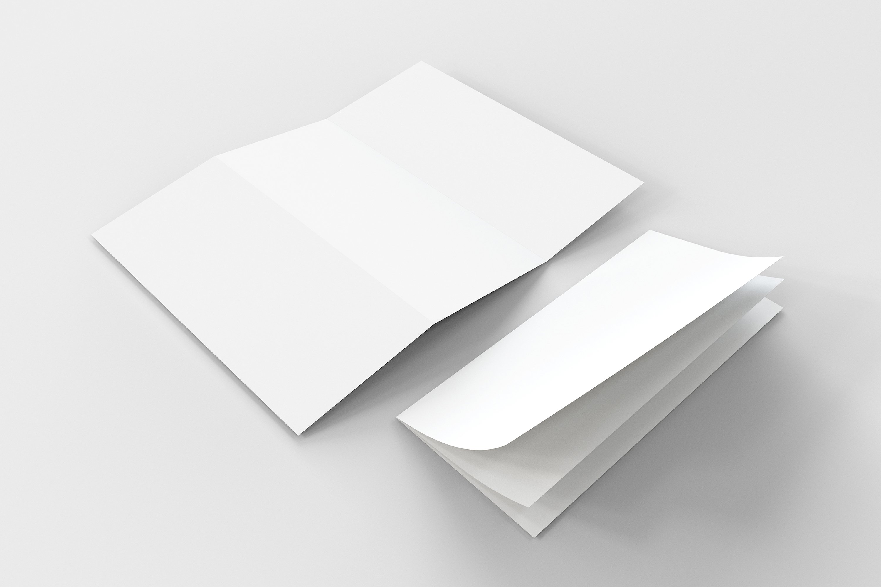 5 Tri-Fold Brochure Mockups preview image.