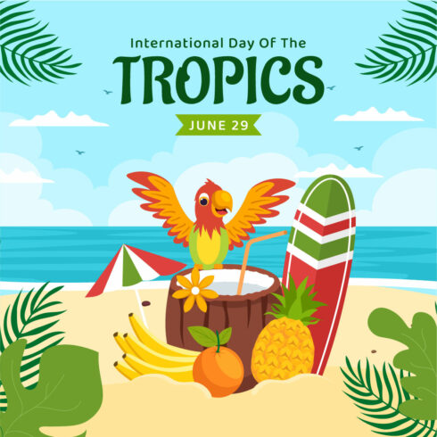 15 International Day of the Tropic Vector Illustration cover image.