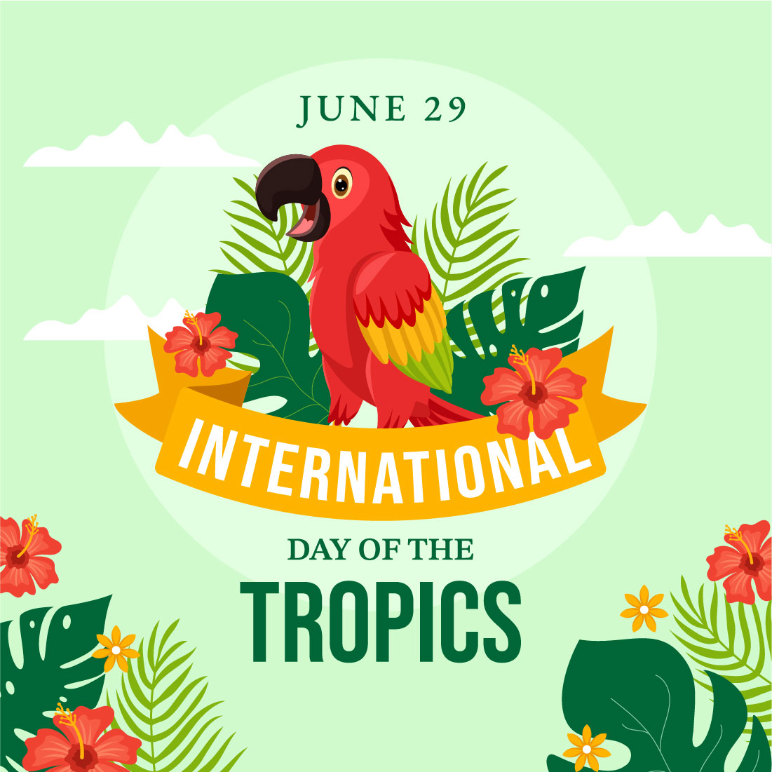 15 International Day of the Tropic Vector Illustration preview image.