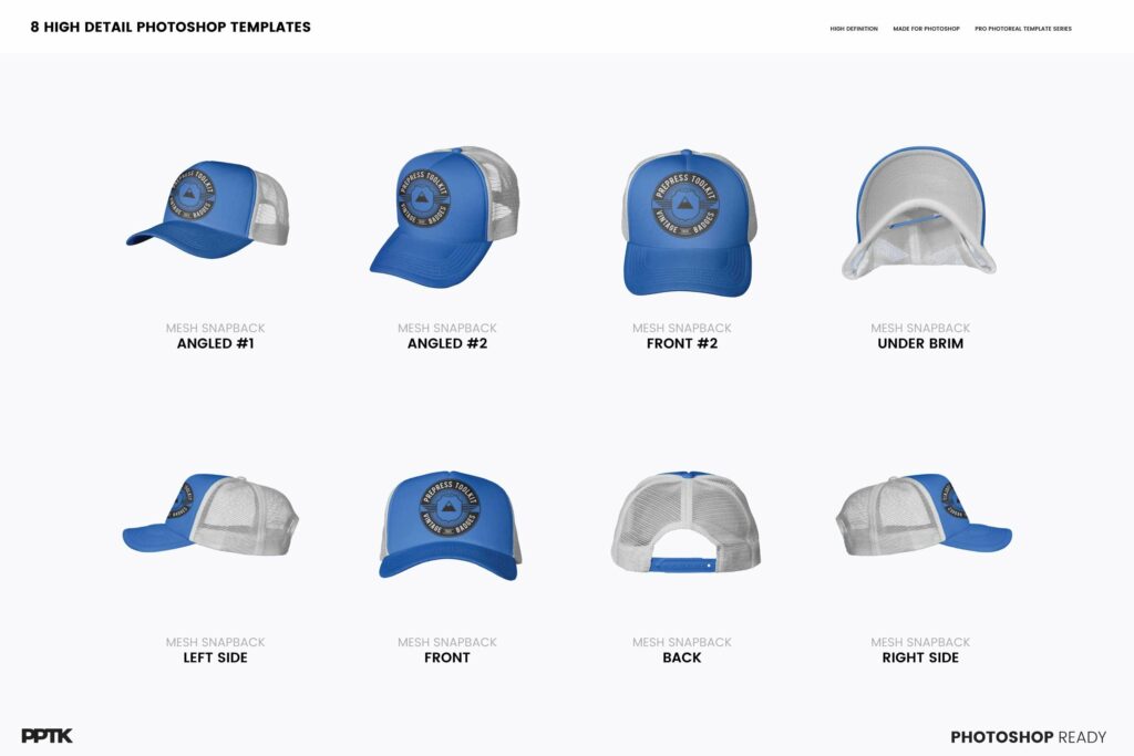 Trucker Cap Photoshop Template – MasterBundles