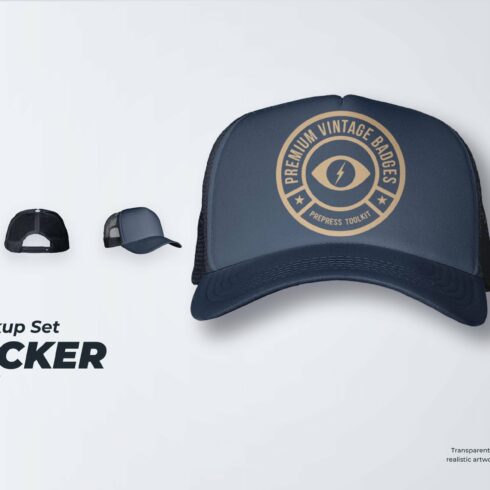 Trucker Hat Mockup cover image.