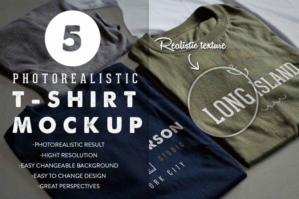 Photorealistic T Shirt Mockup Masterbundles