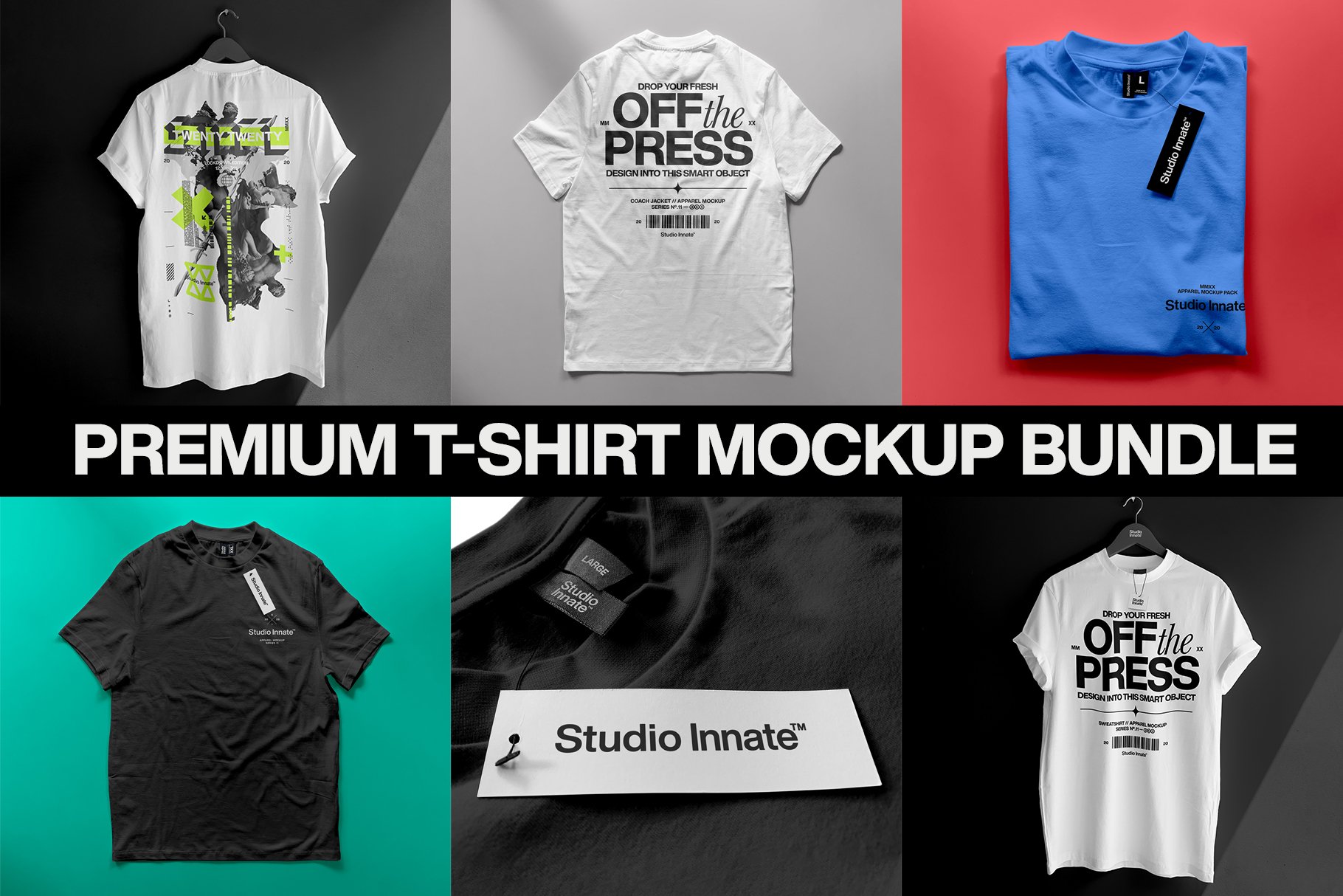 Premium Apparel Mockups Bundle, T-Shirt Mockups