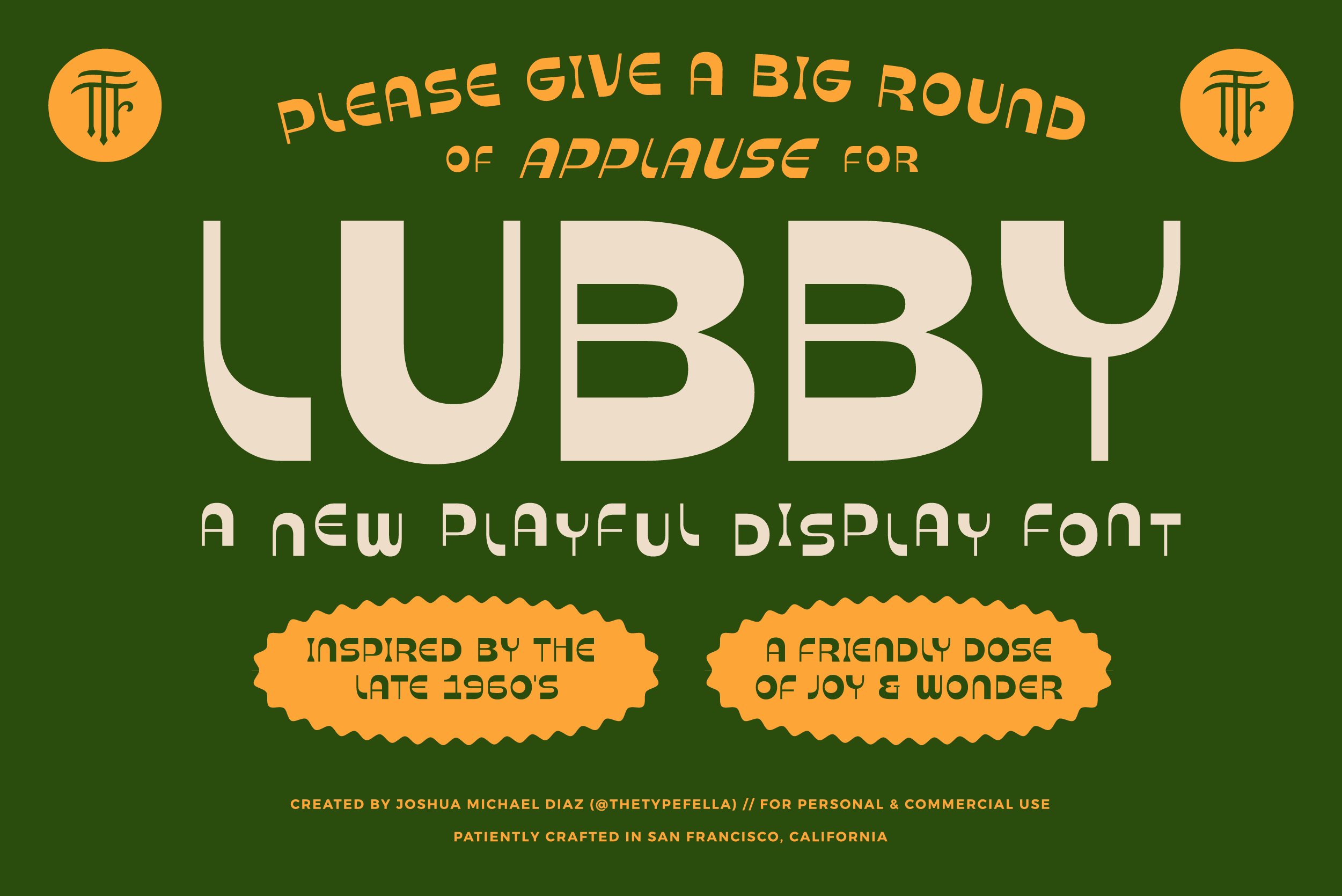 Lubby Display Font cover image.