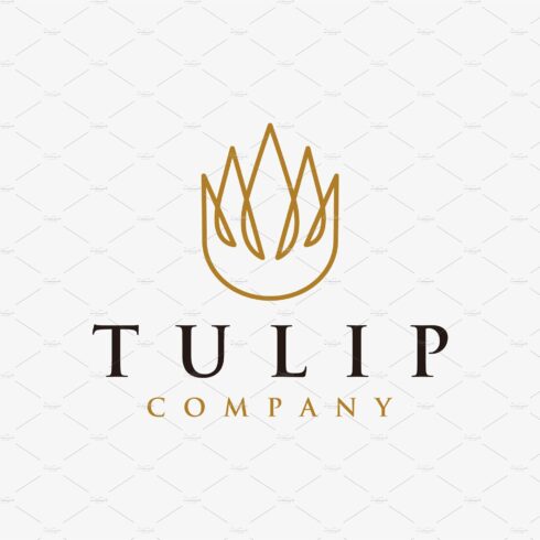 Minimalist Tulip Flower Logo cover image.