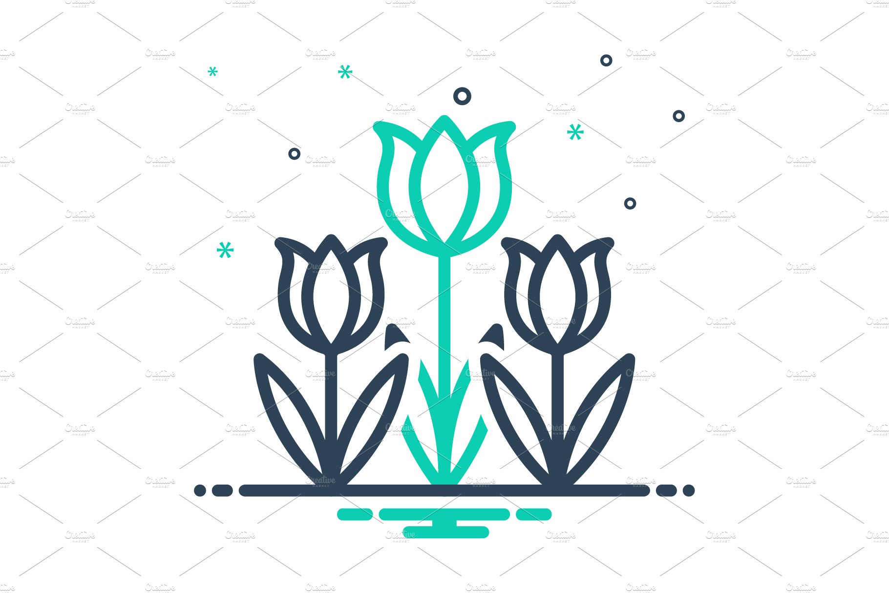Tulip spring icon cover image.