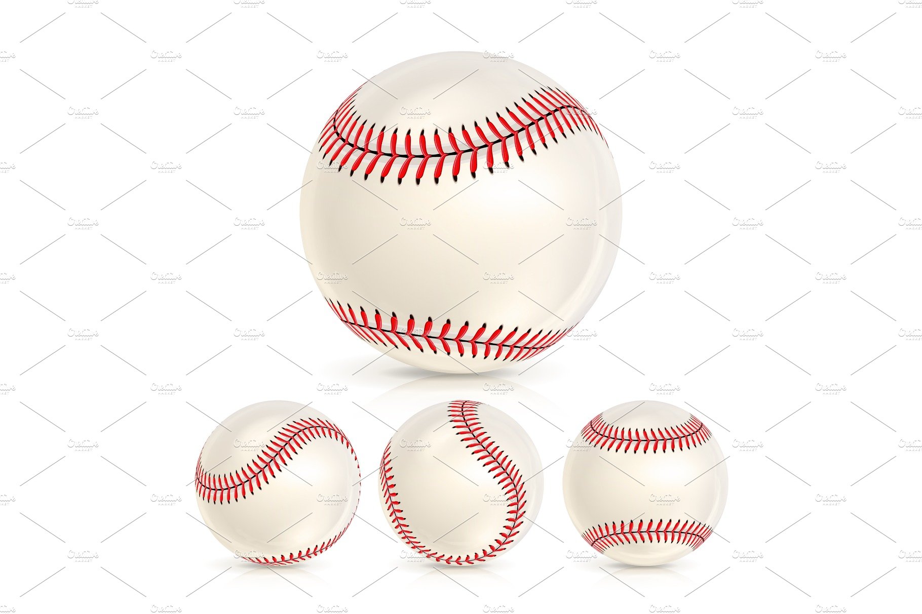 Baseball Leather Ball Close-up Set cover image.