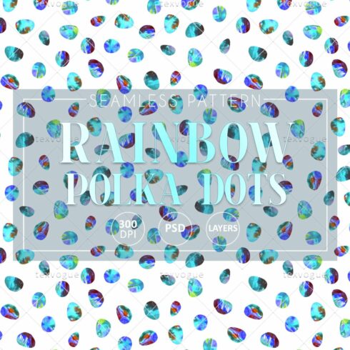 Rainbow Polka Dots-Seamless Patterns cover image.