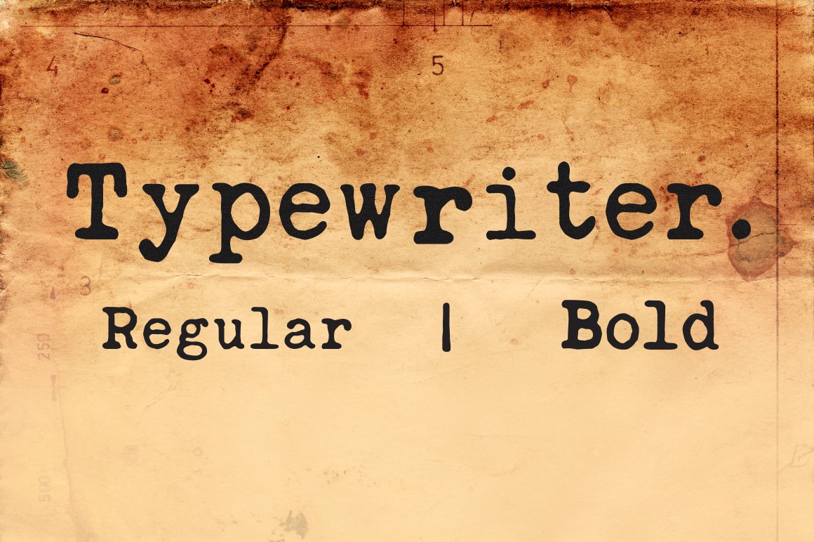 Typewriter Font cover image.
