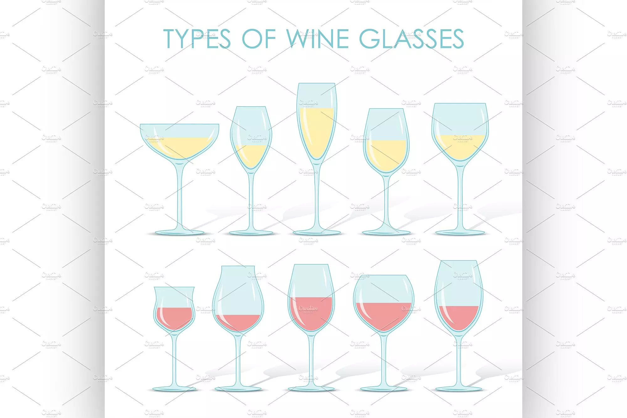 types of wine glasses cover image.