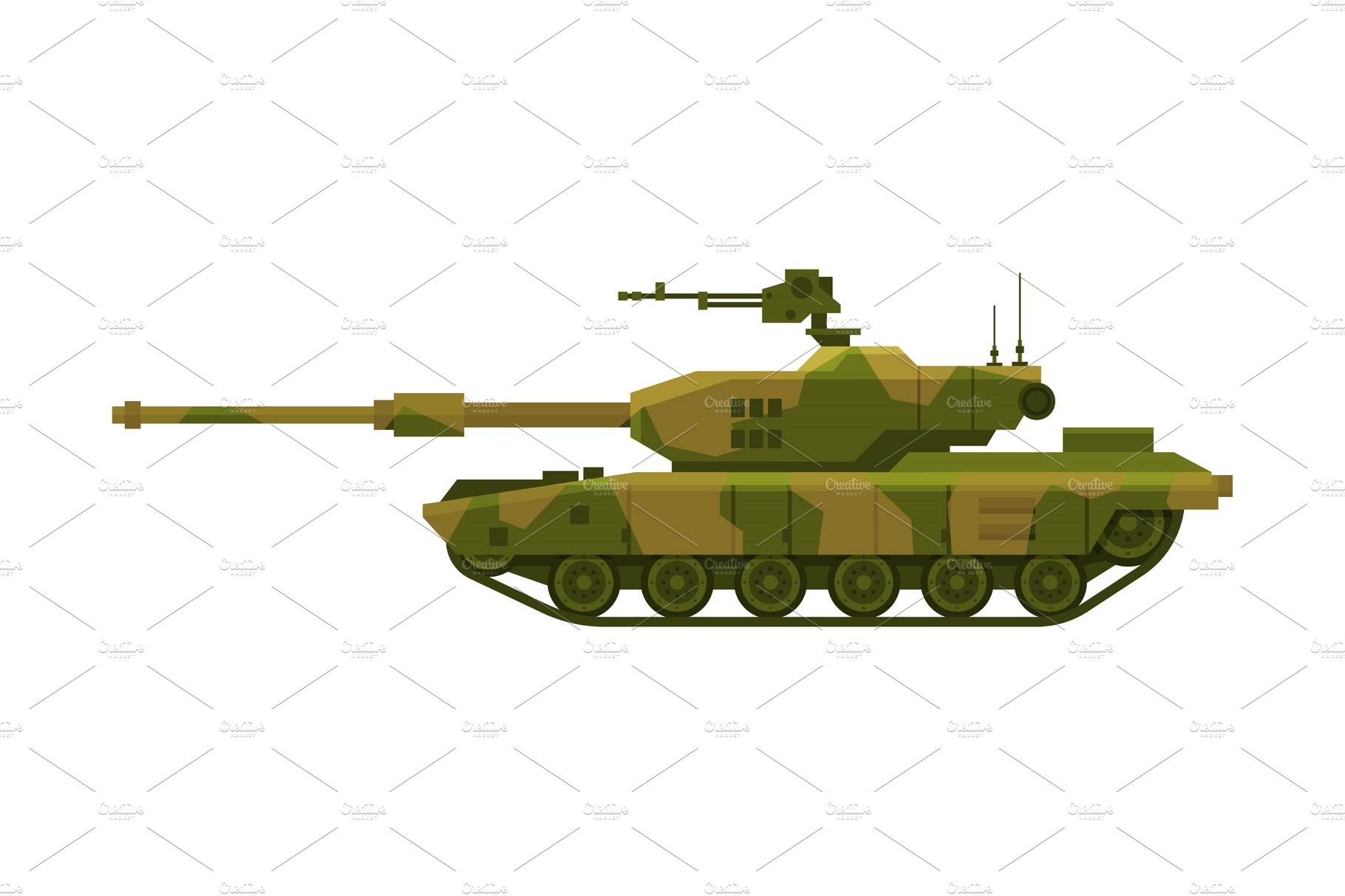 Military Tank, Heavy Camouflage cover image.