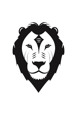 LION LOGO DESIGN pinterest preview image.