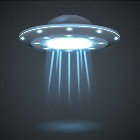 Ufo sci-fi light rays cover image.