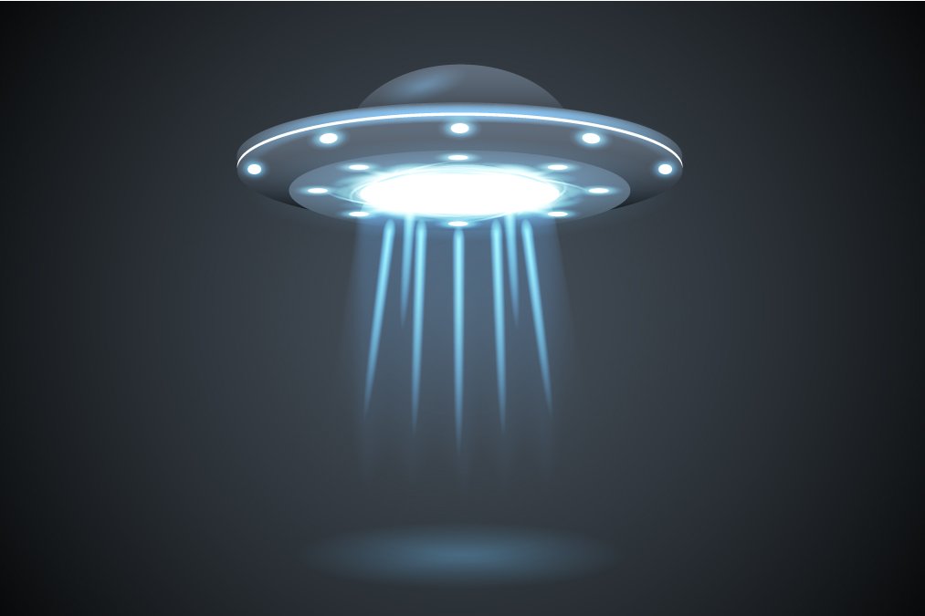 Ufo sci-fi light rays cover image.