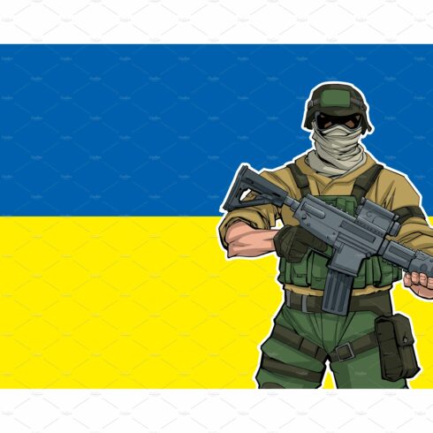 Ukrainian Soldier Background cover image.