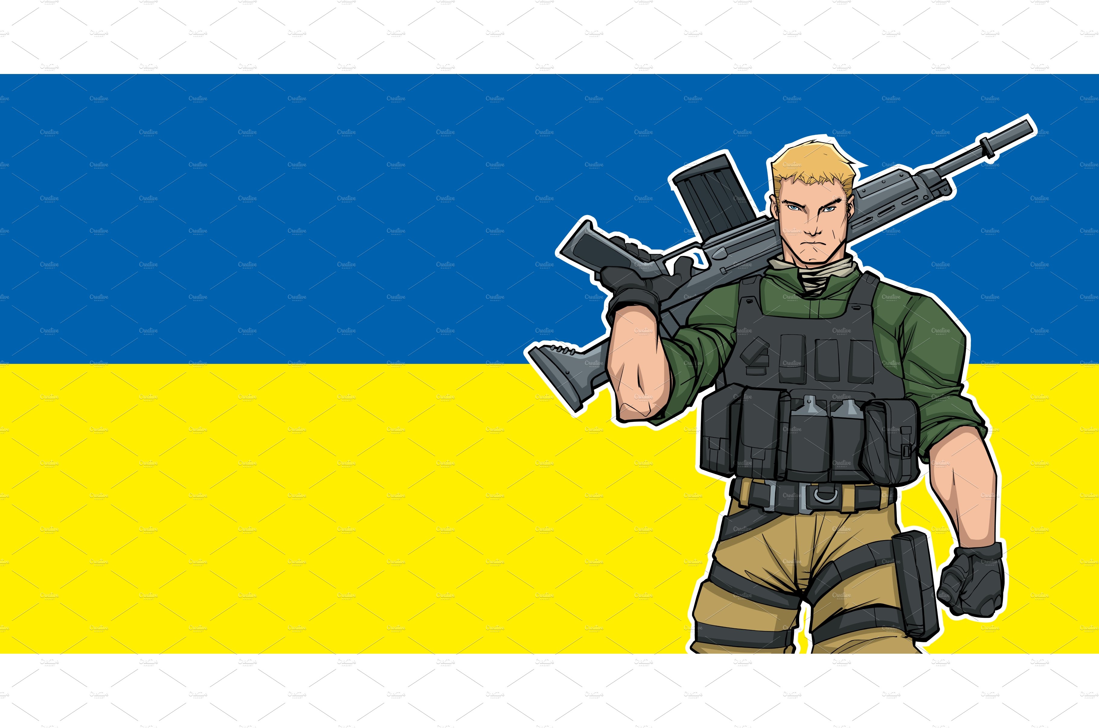 Ukrainian Soldier Background 2 cover image.