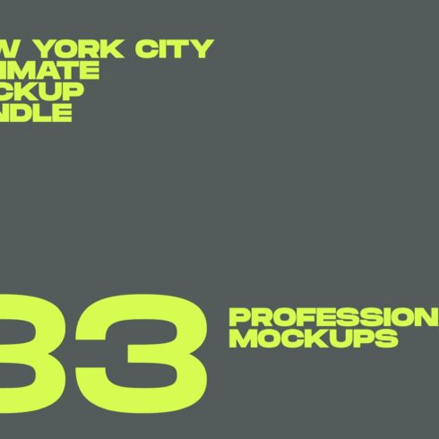 SALE 40% OFF NYC Mockup Bundle cover image.