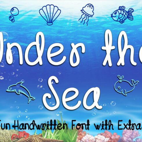 Under the Sea Font cover image.