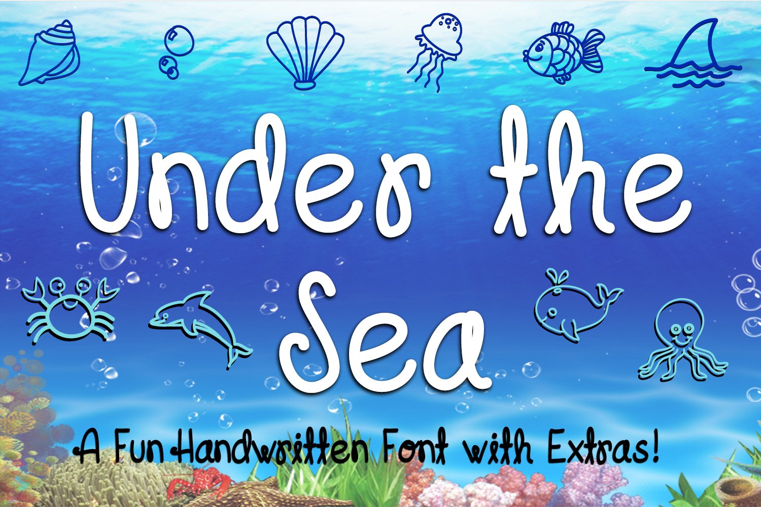 Under the Sea Font cover image.